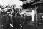 Yamamoto briefing his pilots at Rabaul for Operation "I"