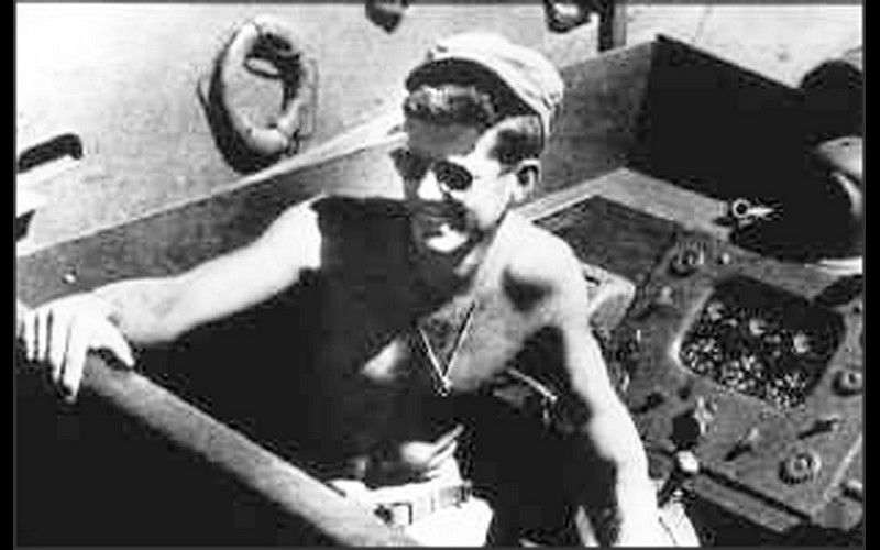 KENNEDY AT THE HELM OF PT 109